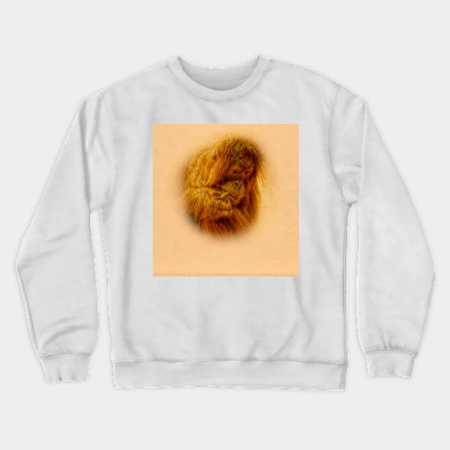 Orangutan Crewneck Sweatshirt by Guardi